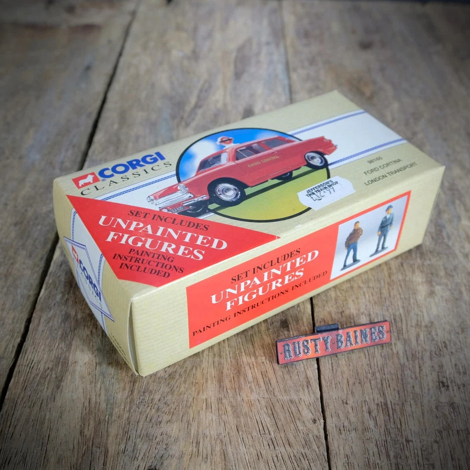 Corgi Mk1 Ford Cortina, London Transport Radio Car, Boxed, Missing Figures, 1/43