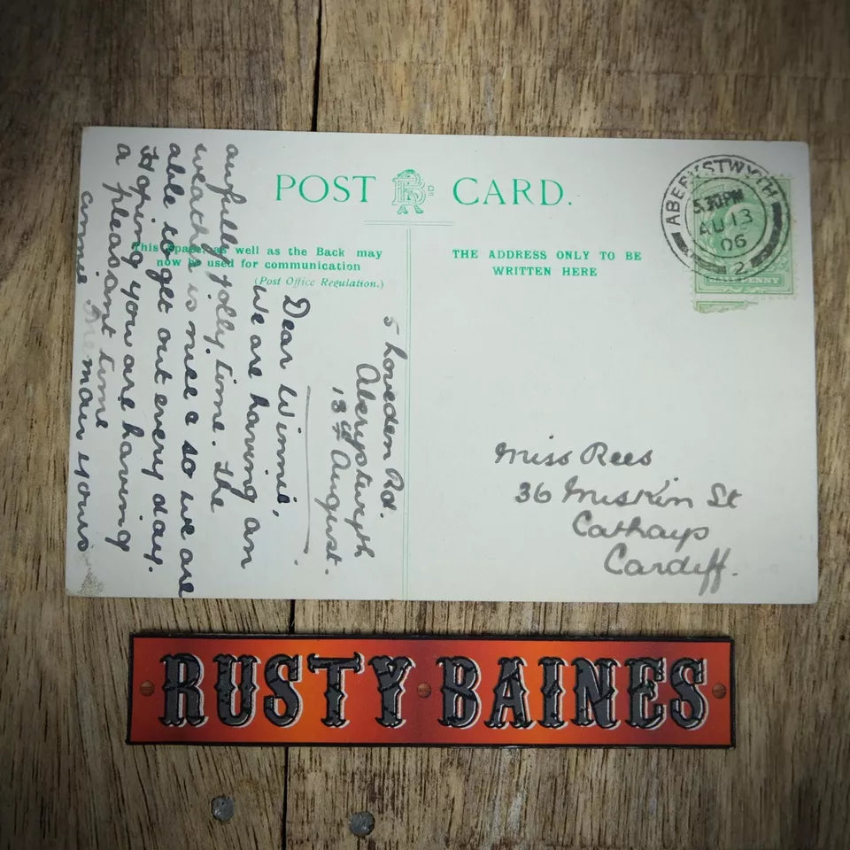 Postcard, Wales, Aberystwyth Parade, Printed, 1906