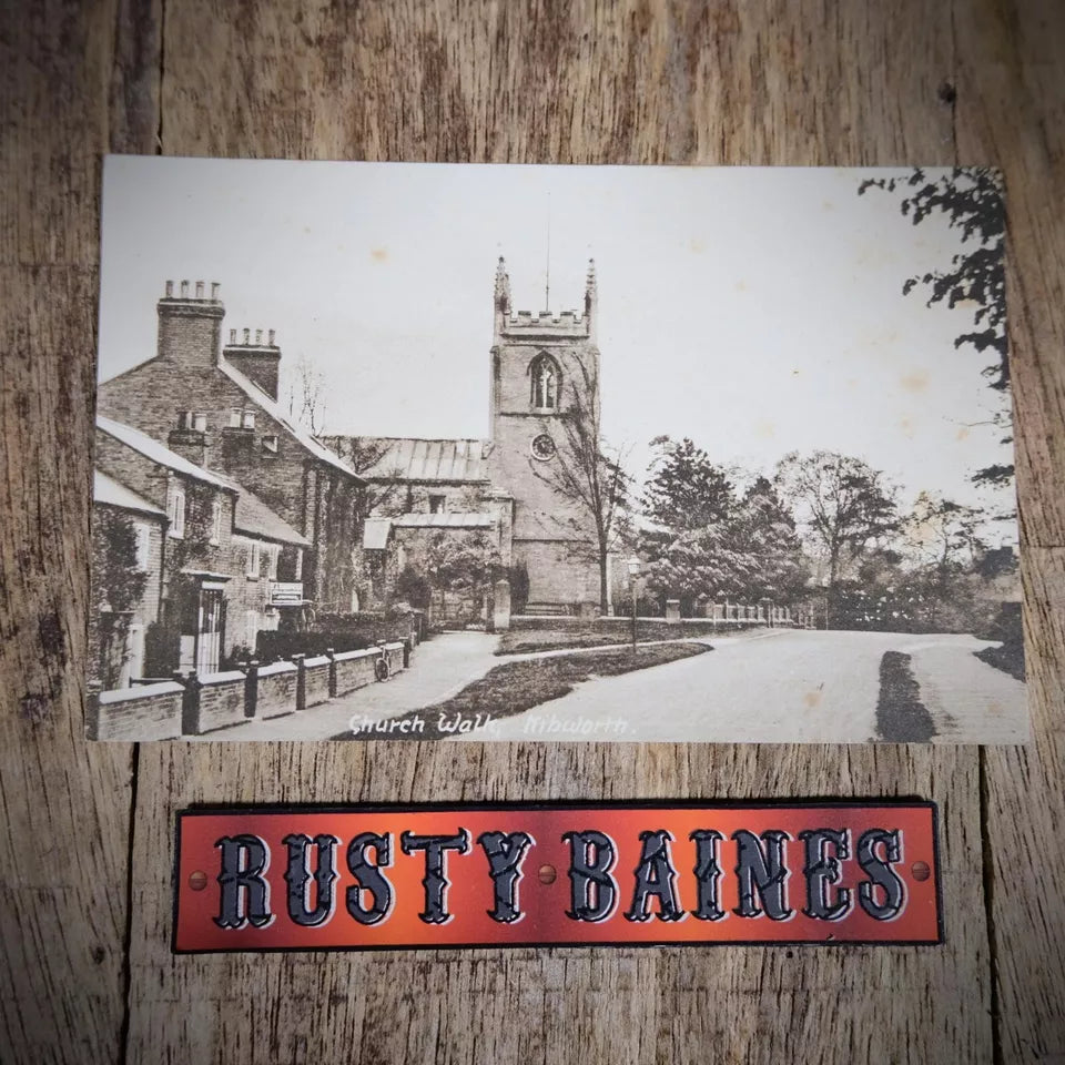 Postcard, Kibworth, Church Walk, C W Cooper, Printed