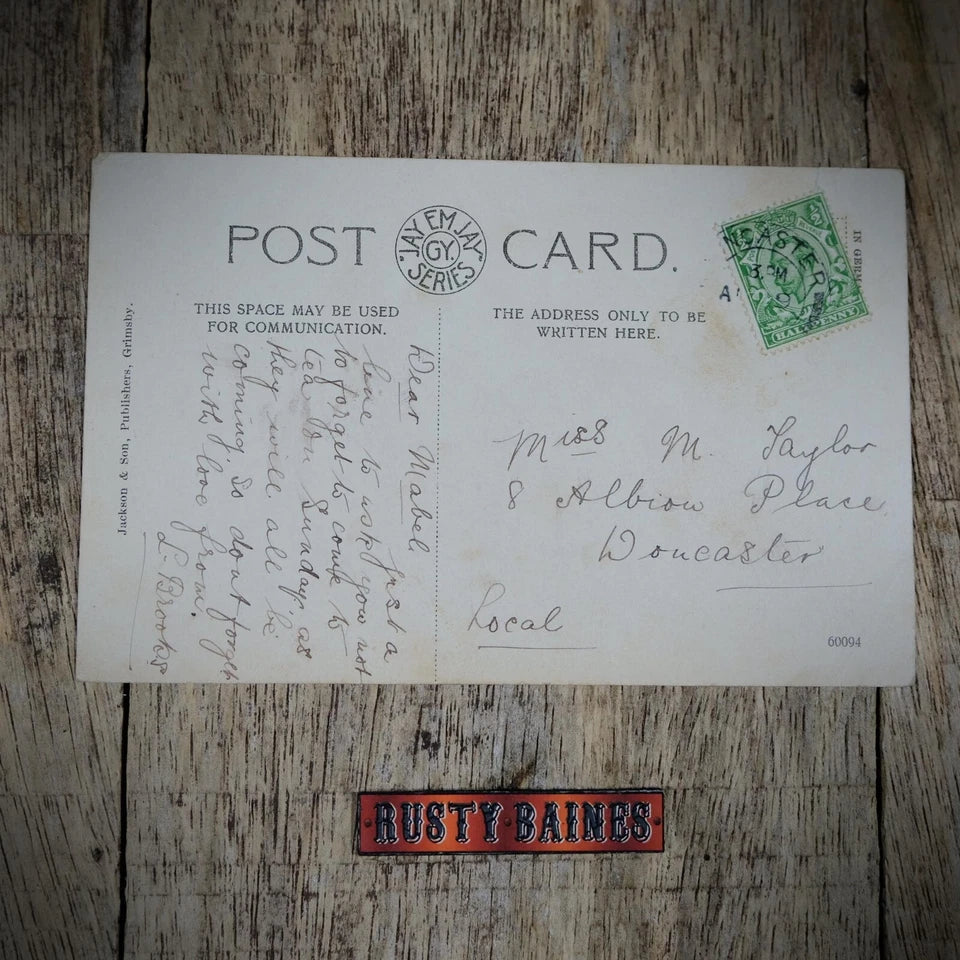 Postcard, Doncaster Station Road, Tram, Printed