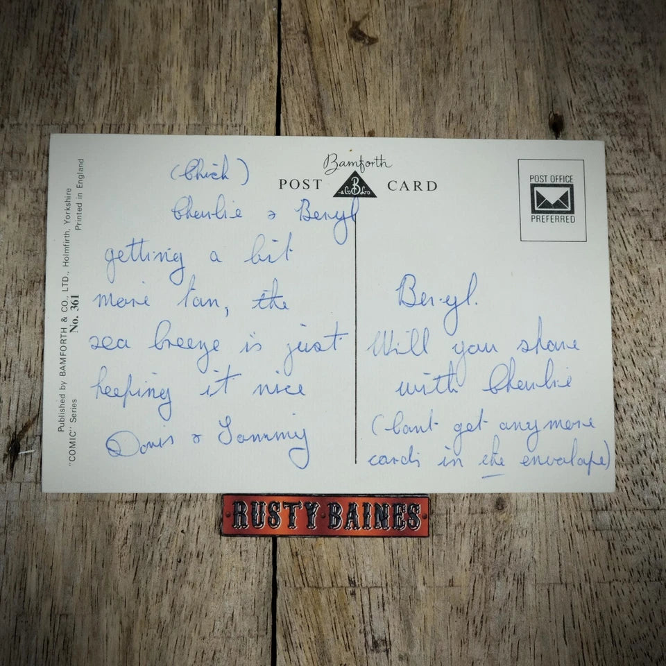 Postcard, Bamforth Comic, Drunk Man in Custody, Shocked Police