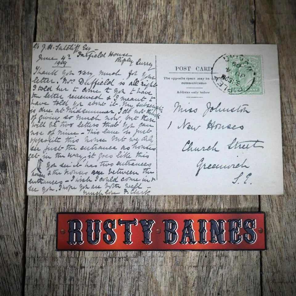 Postcard, Ripley in Surrey, Rose Lane, 1909 Real Photo