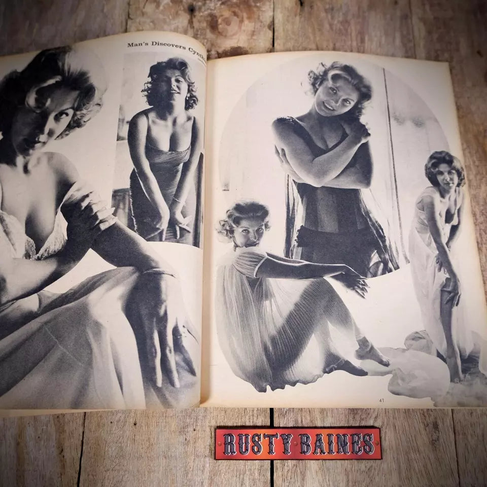 Vintage Pulp Magazine Man's July 1960, Pin-Up, Chastity Belts, WW2 Stories