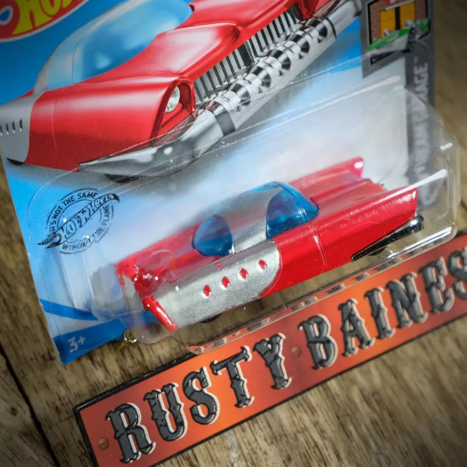 Hot Wheels, Mattel Dream Mobile, Space Age Futuristic Car, Red, Short Card