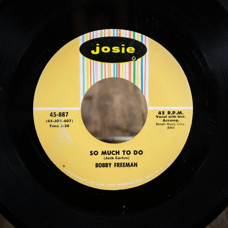 Record 7" Single, Bobby Freeman, The Mess Around/So Much to do