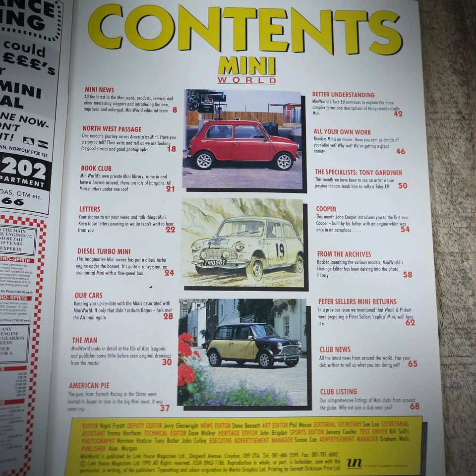 Mini World Back Issue, #6 October 1992