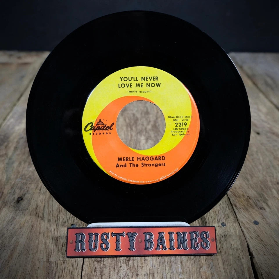 Record 7" Single, Merle Haggard, Mama Tried/You'll Never Love Me Now