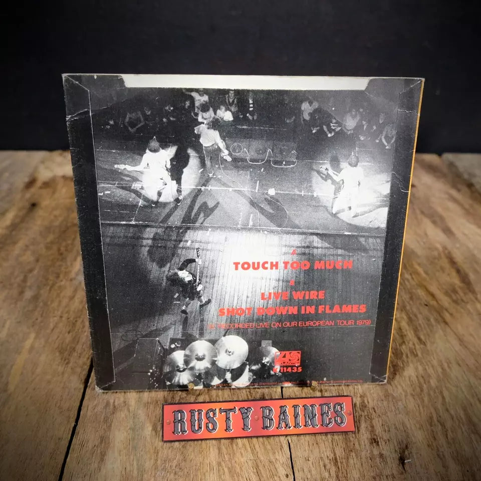 Record 7" Single, AC/DC, Touch Too Much / Live Wire Shot Down in Flames