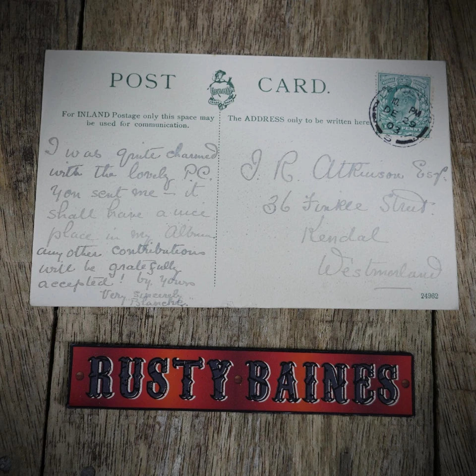 Postcard, Leicester Market Place, Early 1900s, Printed
