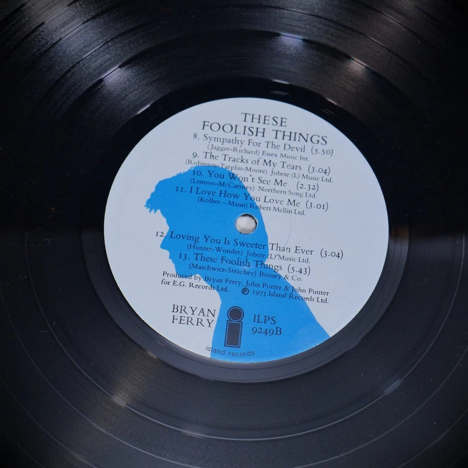 Record LP Album, Bryan Ferry These Foolish Things, ILPS 9249