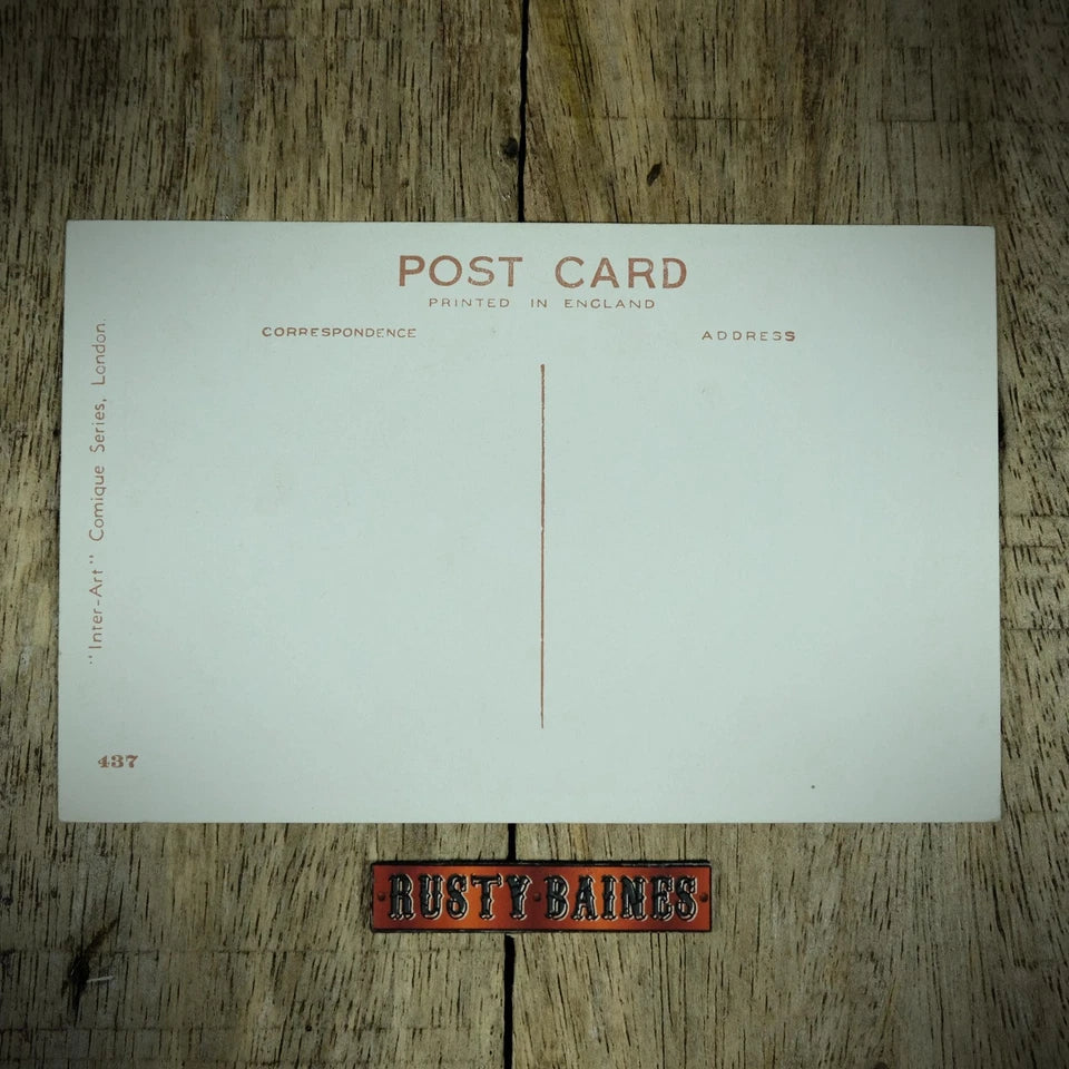 Postcard, British Comic/Humour, Mud in Your Eye, Car Splashed Drinkers