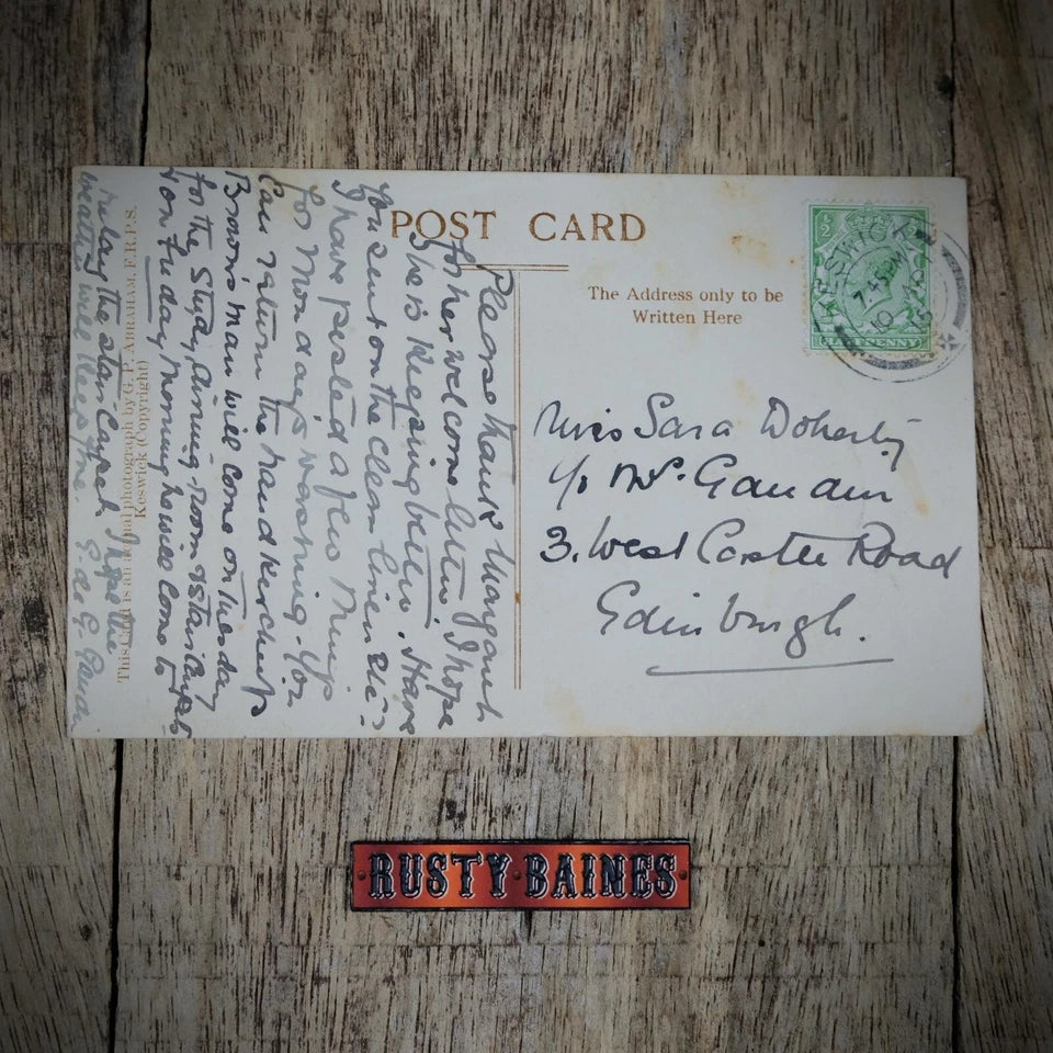 Postcard, Coaching up Buttermere Hause, Horse & Carts Real Photo