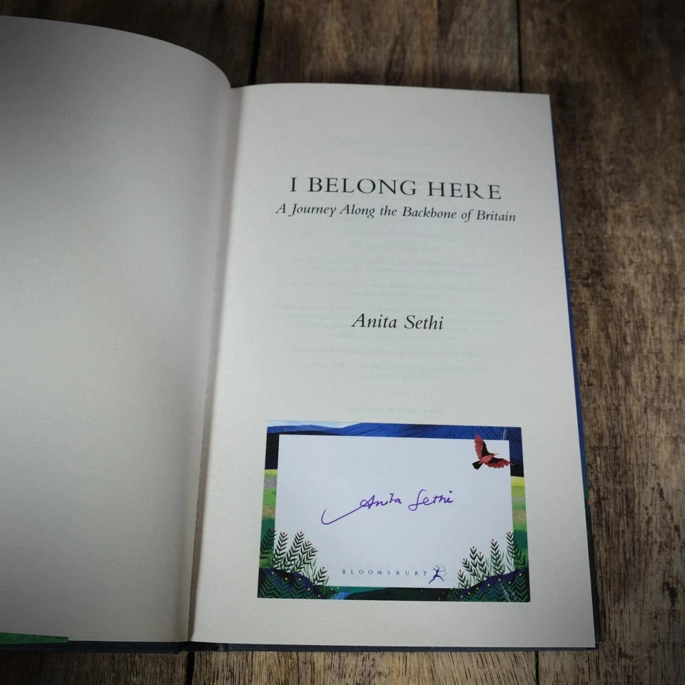 I Belong Here, Anita Sethi, Signed Bookplate, Hardcover 2021, Pennine Walking