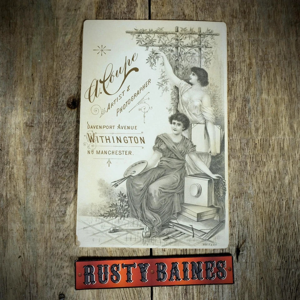 Cabinet Card Victorian Photo, Portrait of Male University Graduate, Withington