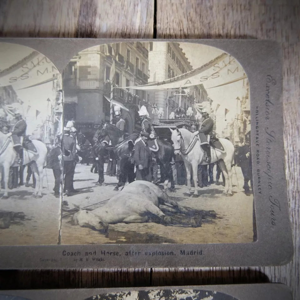 Stereoview Card Spain Madrid, Dead Horse Explosion, The King's Lancers