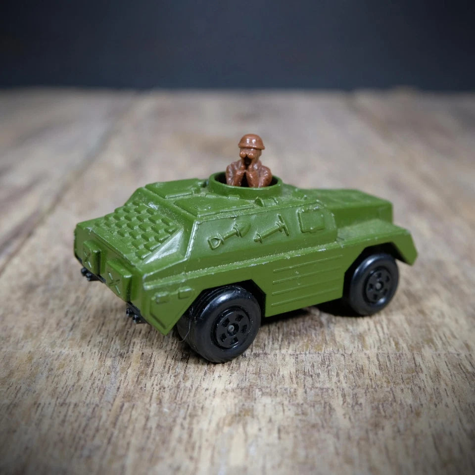 Bundleof Vintage Matchbox Military Vehicles, Stoat, Carrier, Weasel, Playworn