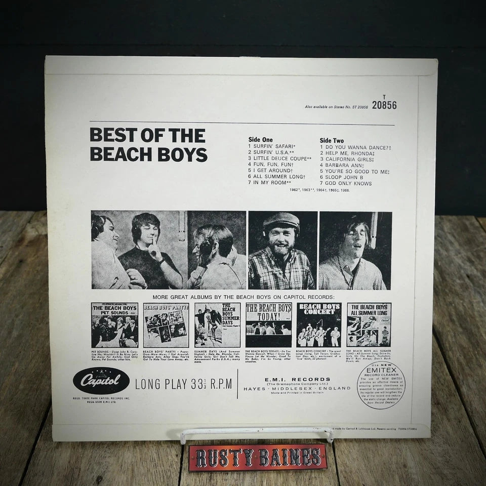 Record LP Album, Best of the Beach Boys, 20856 Mono