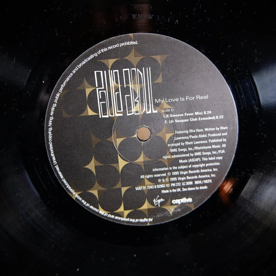 Record 12" Single, Paula Abdul, My Love is for Rea