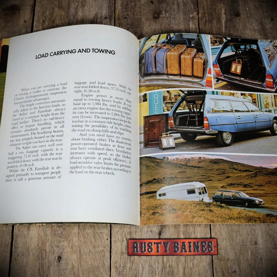 Car Brochure, Citroen CX Safari/Familiale 1977