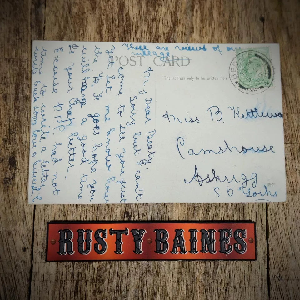 Postcard, Aysgarth School, Newton Le Willows, 1909 Printed