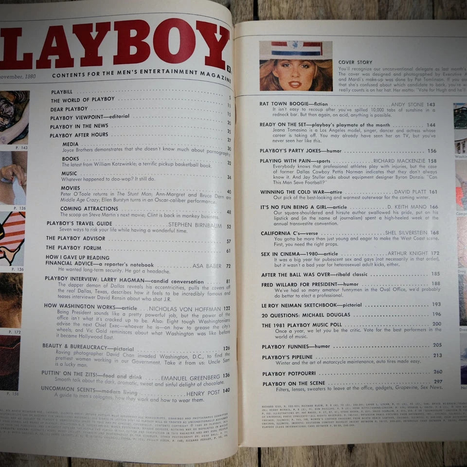 Vintage Playboy Magazine 1980 November