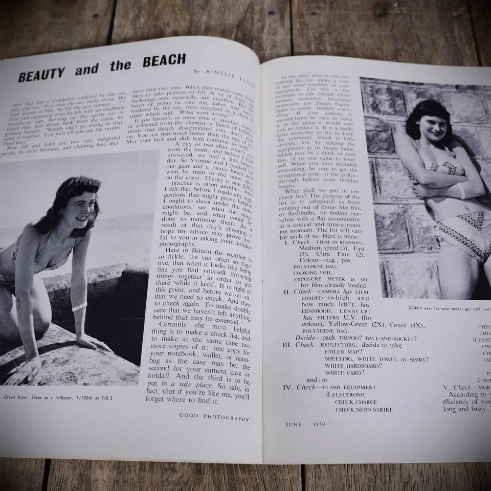 Vintage Good Photography Magazine June 1959