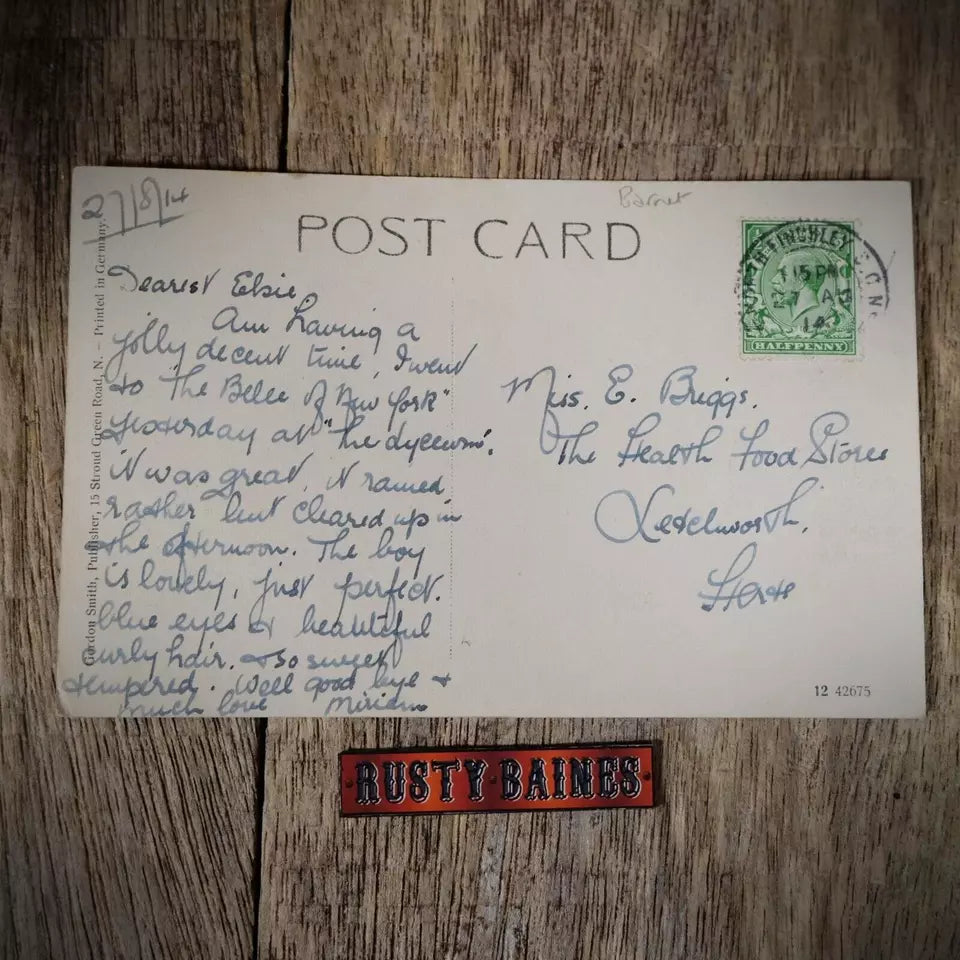 Postcard, Totteridge to Woodside Park Footpath 1914