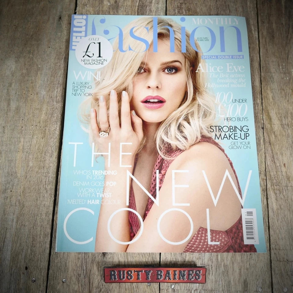 Hello Fashion Monthly Back Issue Magazine Jan/Feb 2006, Alice Eve