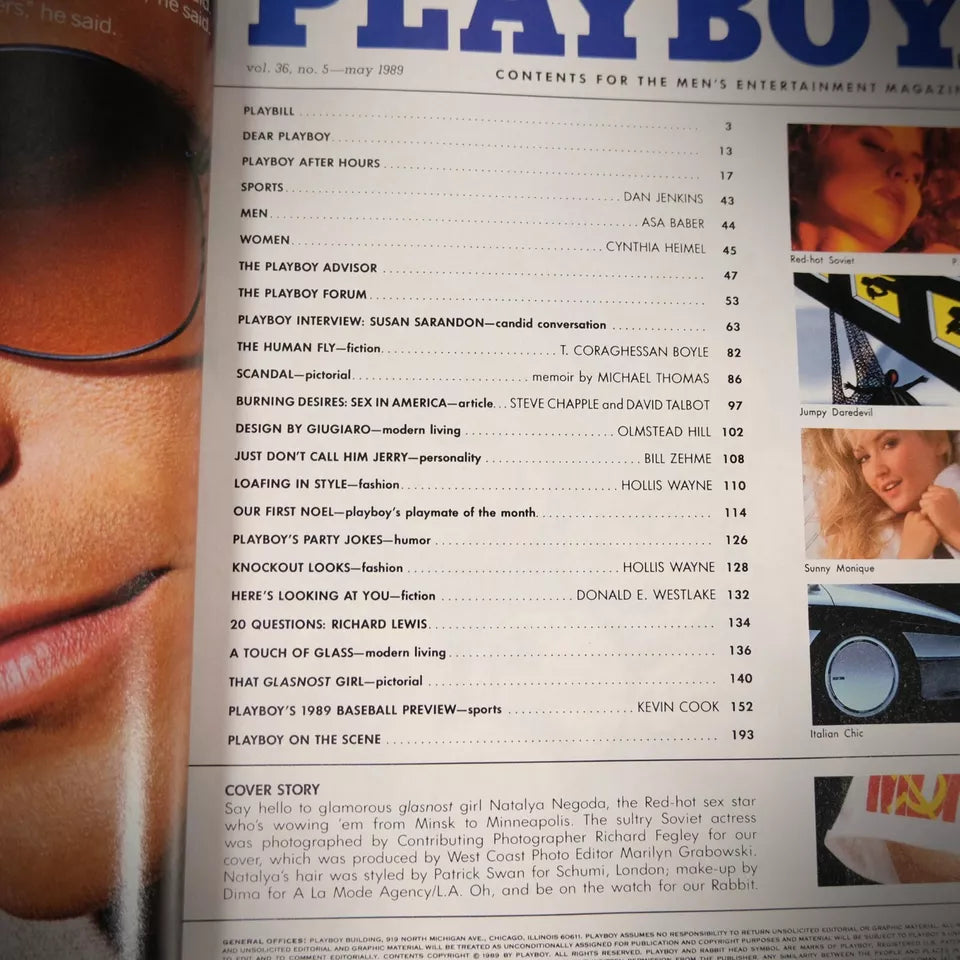 Playboy Magazine May 1989