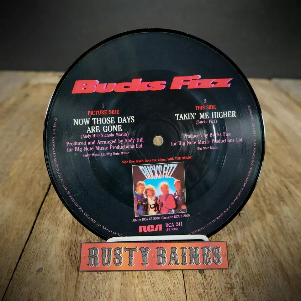 Record 7" Picture Disc Single, Bucks Fizz, Now Those Days are Gone
