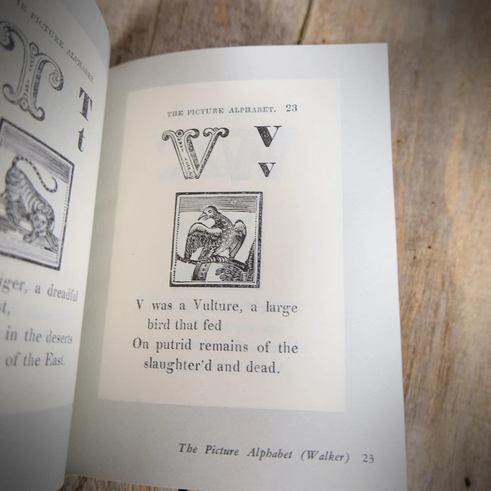 Chapbook ABC's, Early Children's Learning Reprints, Small Hardcover 1974