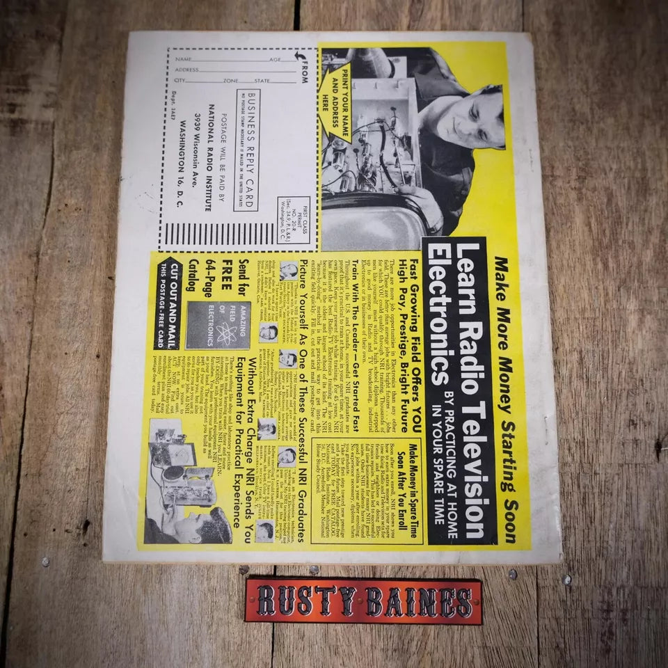 Vintage Pulp Magazine Man's January 1963, Pin-Up, Red Skelton, Joseph Goldberger