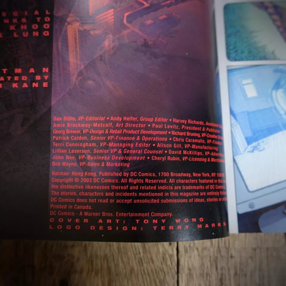 Batman Hong Kong Trade Paperback Softcover
