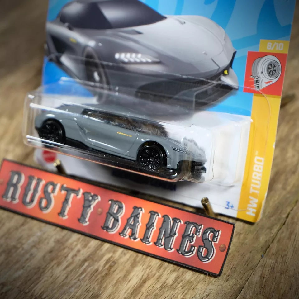 Hot Wheels, Koenigsegg Gemera, Grey, Short Card
