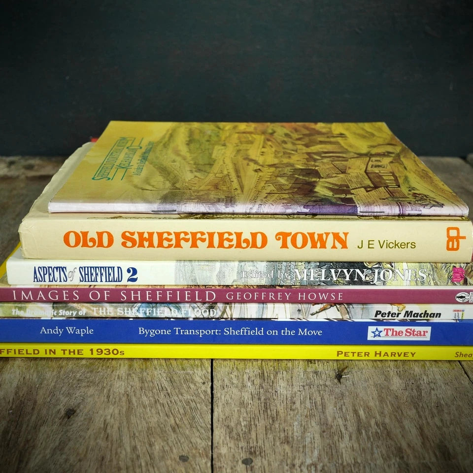 Sheffield Local History Books Bundle, Kelham Island, Flood, Transport Etc.