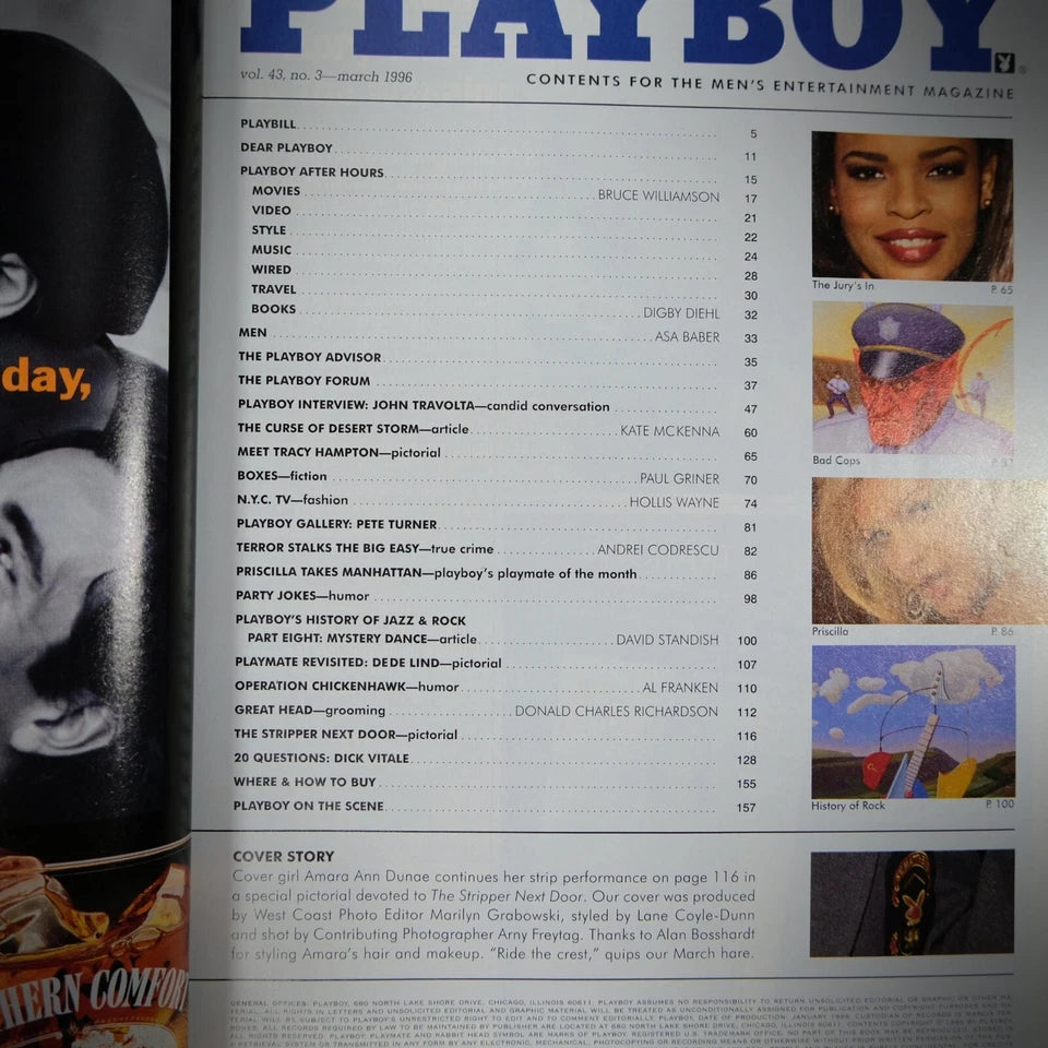 Playboy Magazine 1996 March