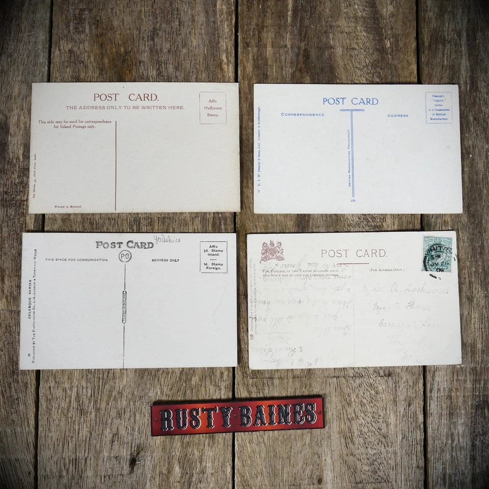 Small Bundle of Whitby/Sandsend Art Postcards, Printed