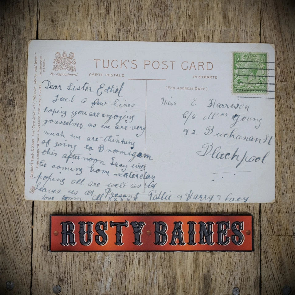 Postcard, Comic, Tuck Chromo, Hand Mirror, Face is Skin Deep