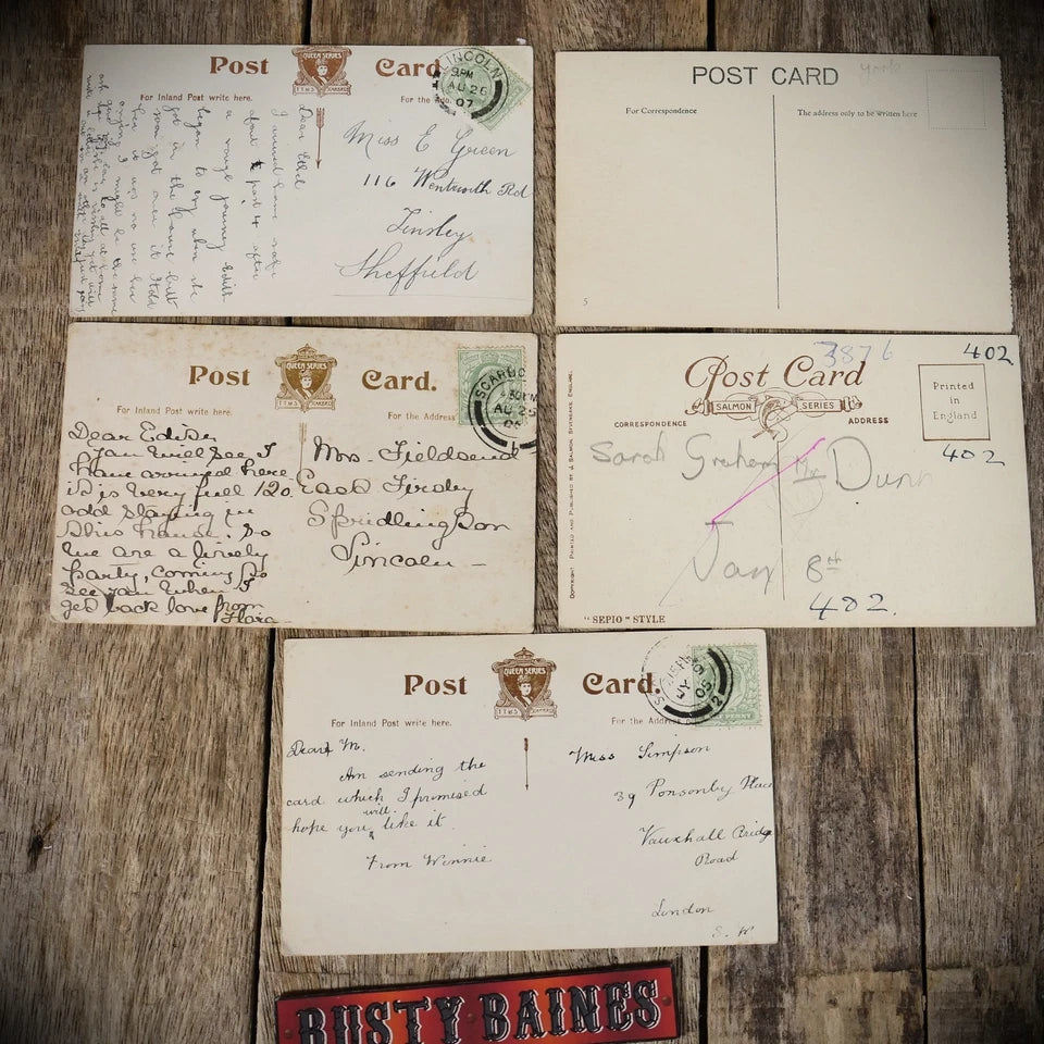 Postcards x5 Scarborough Bundle, Early 1900s, Printed
