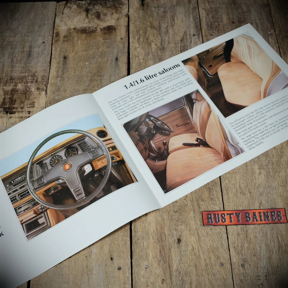 Sales Brochure, Datsun Violet Saloon & Hatch, UK 1980