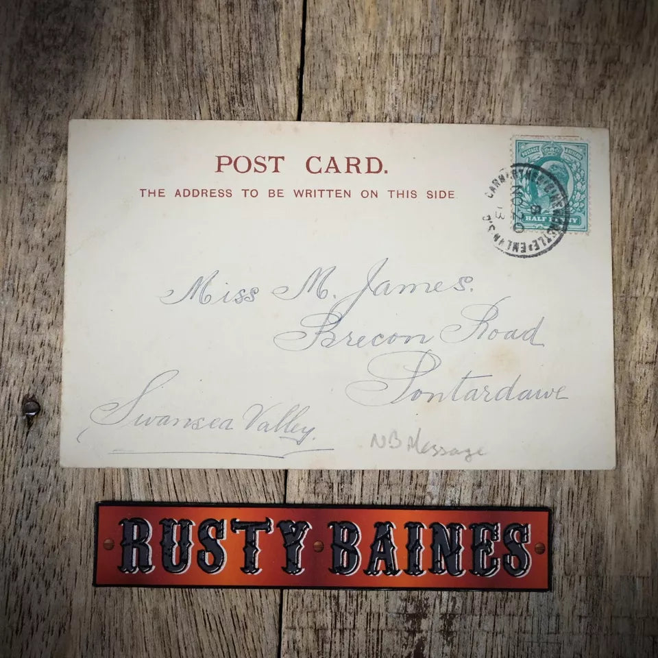 Early Comic Postcard, Bed Bugs, Chamberstick