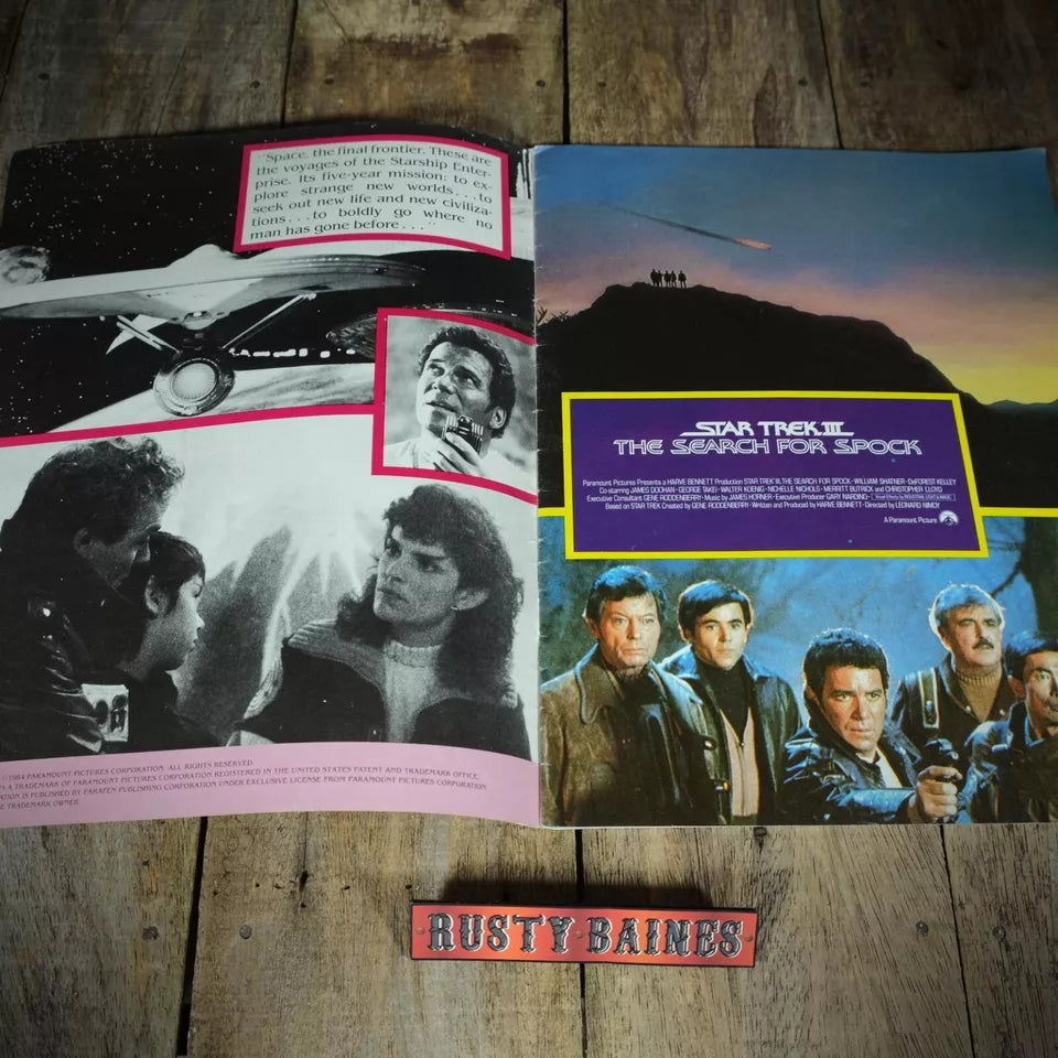 Star Trek III The Search for Spock Movie Special Photo Magazine with Centrefold
