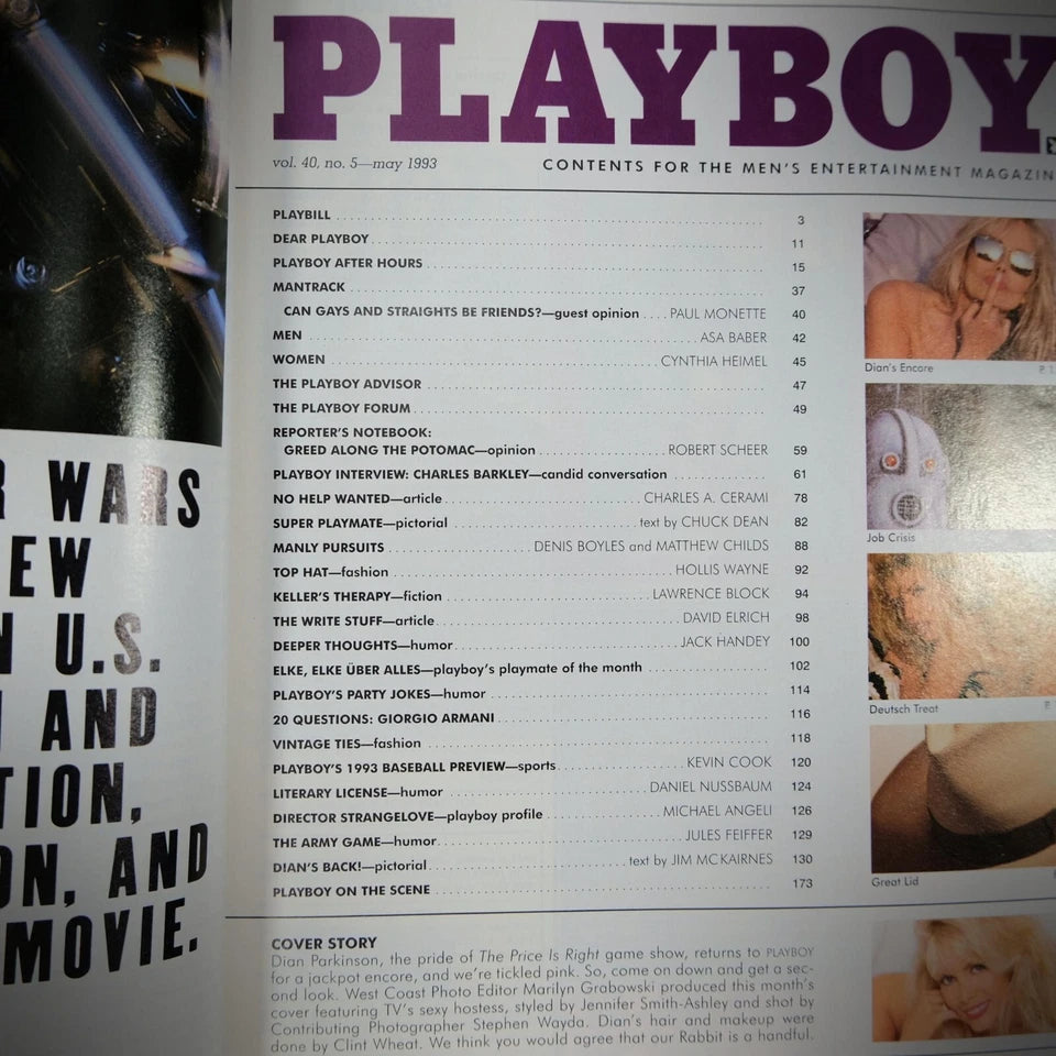 Playboy Magazine 1993 May