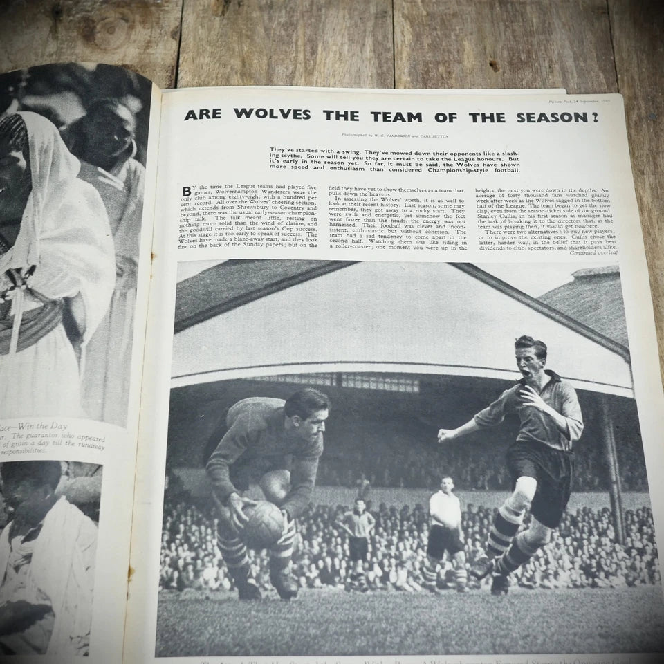 Picture Post 24 September 1949, Bert Hardy in Positano, Wolves Football
