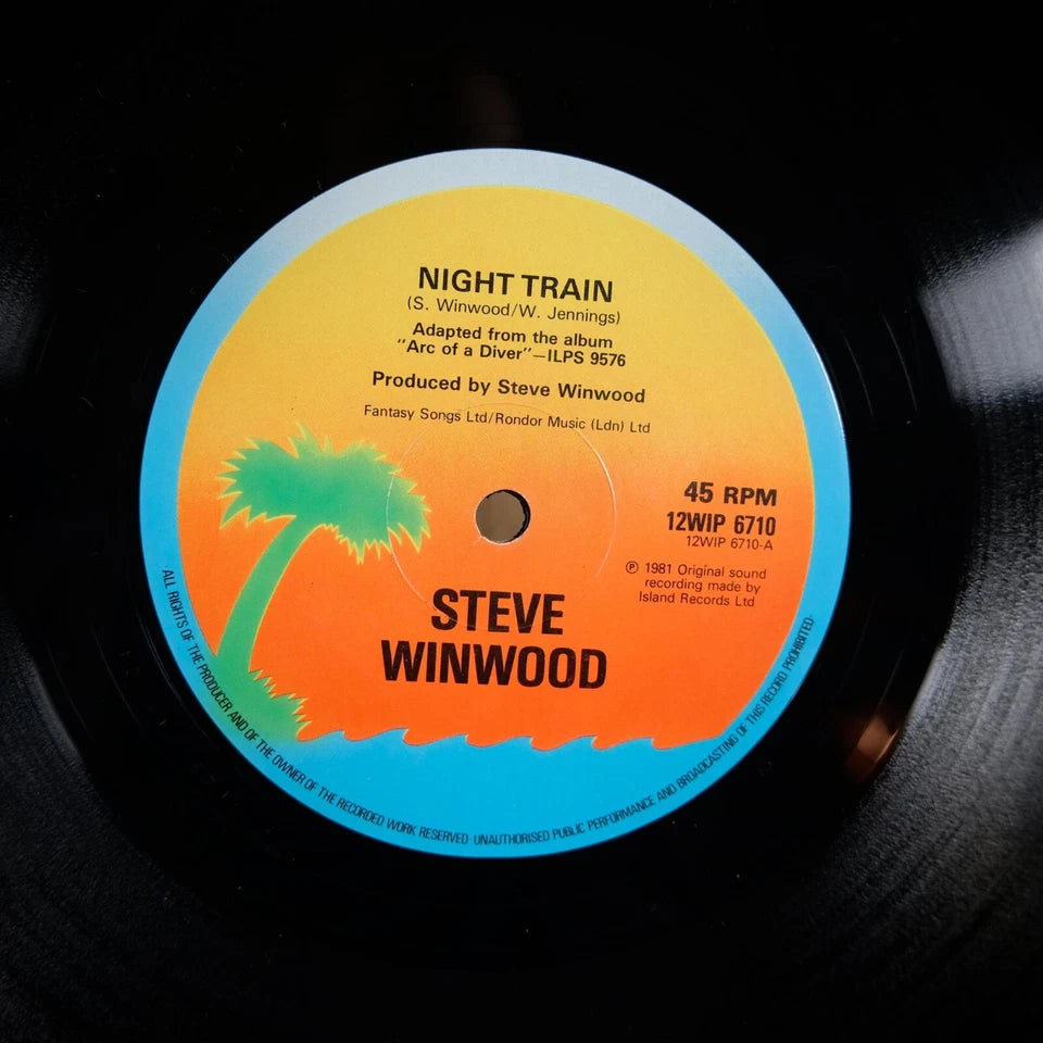 Record 12" Single, Steve Winwood, Night Train
