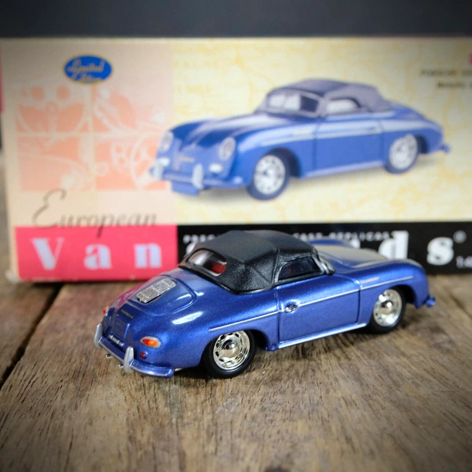 Lledo Vanguards Porsche 356 Soft Top, Metallic Aquamarine Blue, Boxed