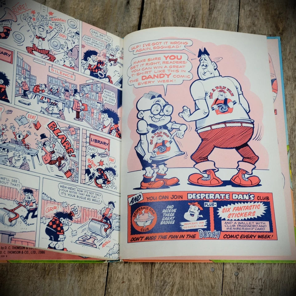 Dandy Annual 1987, Vintage British D C Thomson Comic Hardcover