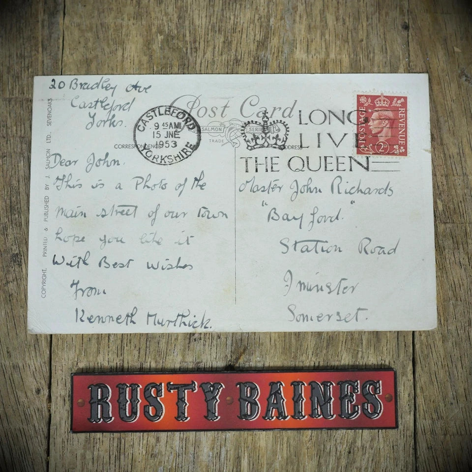 Postcard, Castleford, Carlton Street, Printed