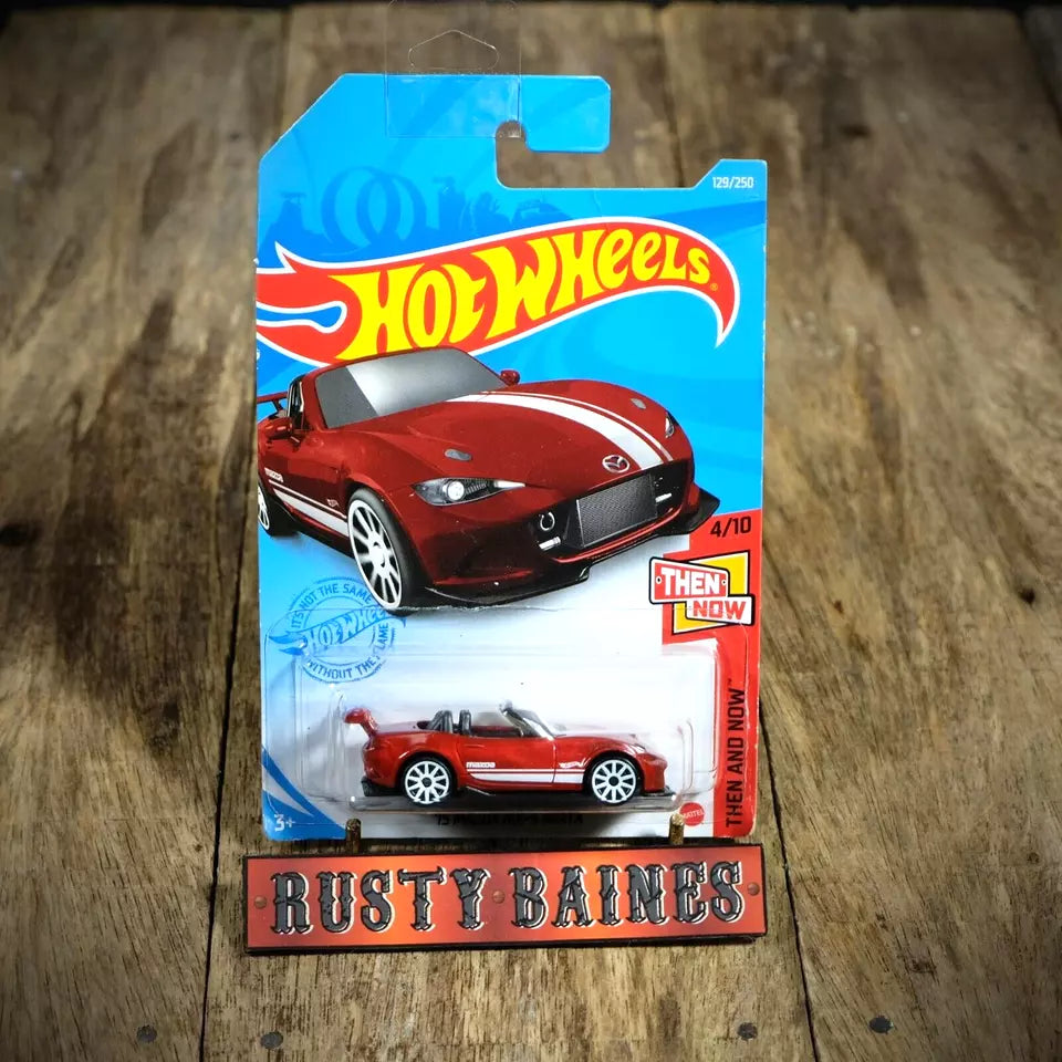 Hot Wheels, Mazda MX5 Miata, Metallic Red, Long Card