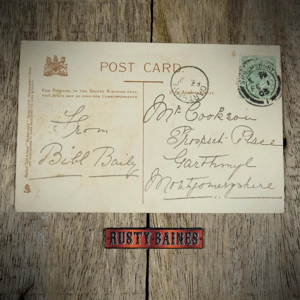 Postcard, Belcher Comic, Man on Bended Knee, I Will Not Ask to Press....